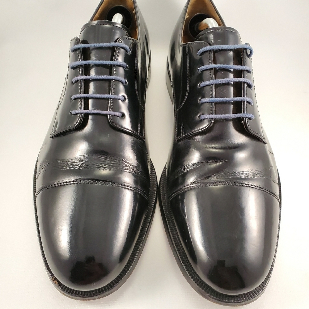 Cole Haan cap toe black shoes